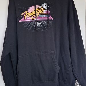 Black Graphic Hoodie